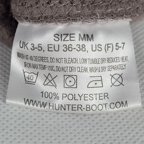Hunter Boot Fleece Liners Womens Medium Sz 5-7 Taupe Inserts - Picture 4 of 4